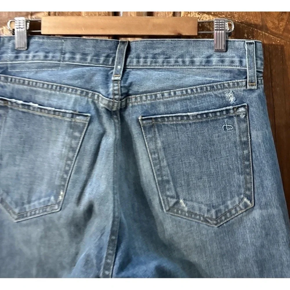 Mens Rag & Bone Standard Issue Jeans Fit 2 Slim Leg Sz 30 Distressed